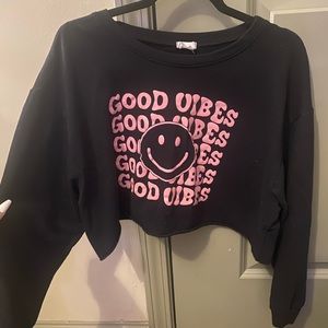 cropped long sleeve shirt